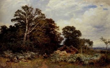  sur Pintura Art%c3%adstica - Un paisaje de bosques de Surrey bosque de bosques de Benjamin Williams Leader